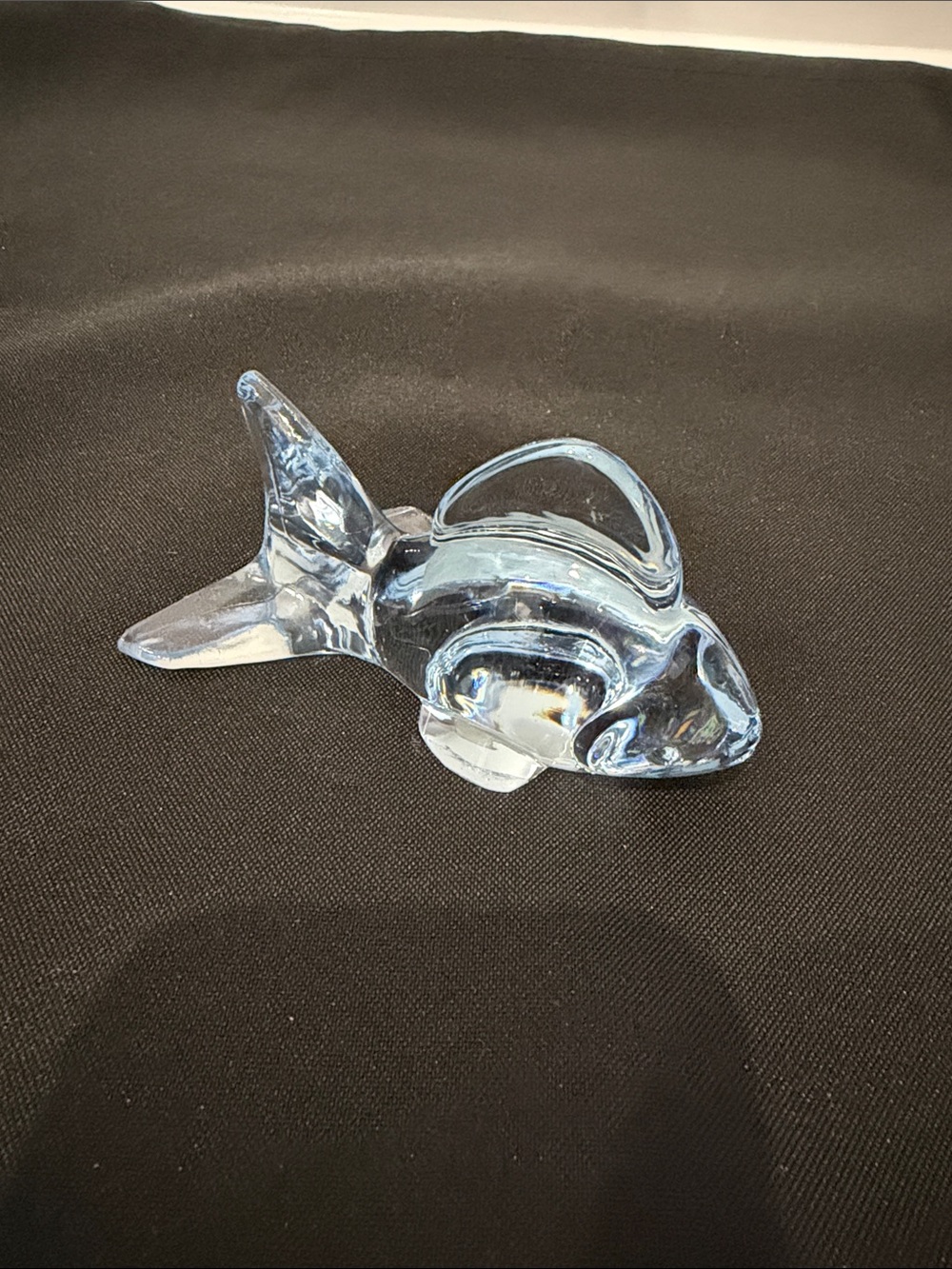 Oneida Blue Crystal Fish Figurine